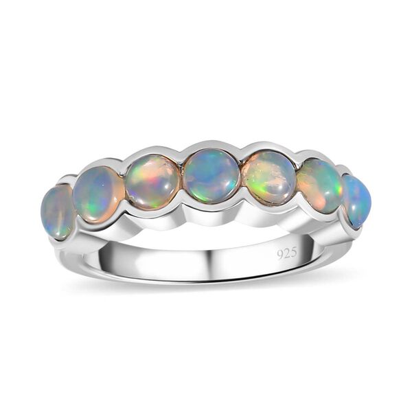 AA Natürlicher, äthiopischer Welo Opal Ring 925 Silber rhodiniert (Größe 17.00) ca. 1,23 ct image number 4