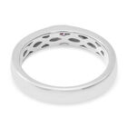 Rosa Turmalin Ring 925 Silber platiniert  ca. 0,14 ct image number 3