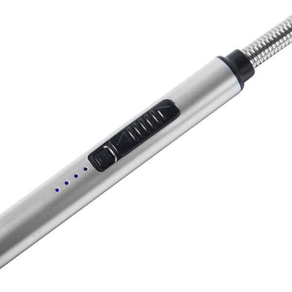 Wiederaufladbares USB - Feuerzeug, Größe: 24,2x0,15 cm, Silber image number 4