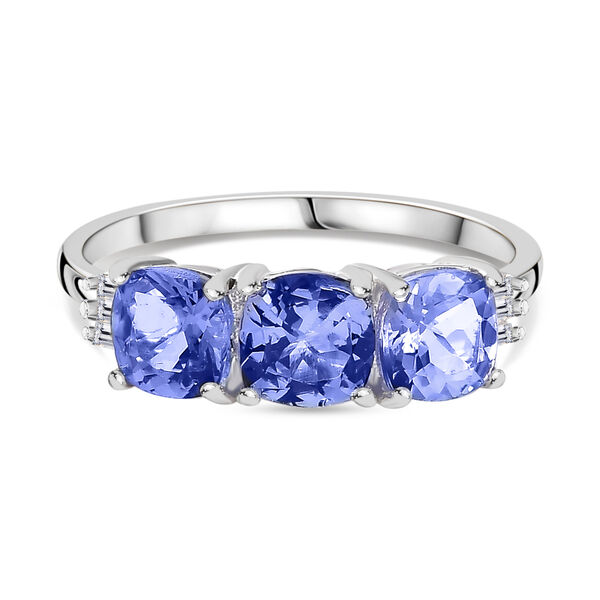 Tansanit und Diamant Ring - 1,76 ct.