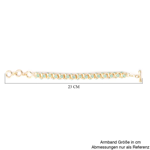 Peridot Kristall Armband ca. 19+5 cm Goldton image number 6