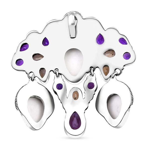 Bali Kollektion - AA Rosa Amethyst Anhänger 925 Silber ca. 18.83 ct image number 4