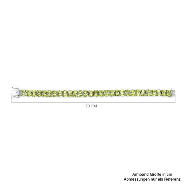 Nat&uuml;rliches Peridot-Armband in Silber image number 5