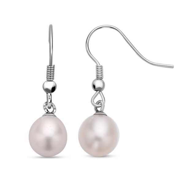 3er Set - Mehrfarbiges S&uuml;&szlig;wasser Perlen-Ohrring Edelstahl image number 3