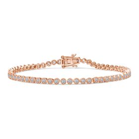 LUXURIANT DIAMOND - Lab Grown Diamant SI-GH SGL zertifiziert Armband ca. 19 cm 925 Silber ca. 2.00 ct