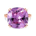 Rosa Zirkonia Ring 925 Silber rosévergoldet (Größe 18.00)
