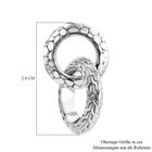 Royal Bali Kollektion- Drachenhaut und Tulang Naga strukturierte Ohrringe image number 5