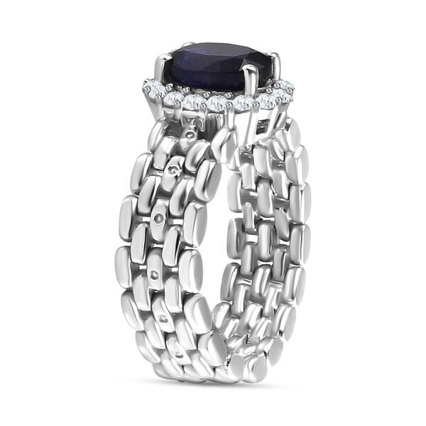 Masoala Saphir und Zirkon Ring - 2,27 ct. image number 4