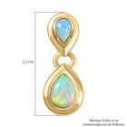 AA natürliche äthiopischer Opal Ohrringe in Silber 1,20 Ct image number 5