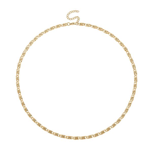 K&ouml;nigskette, Reiner Edelstahl, ca. 50 cm, Goldfarben image number 4