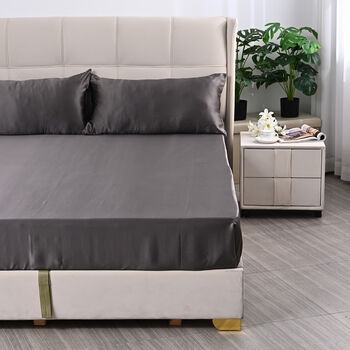 Set of 4 1pc fiited sheet +2pillowcase+1pc flat sheet 90x102(230x260cm)