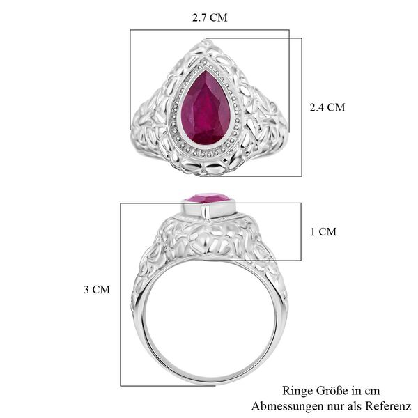 Royal Bali Kollektion - Afrikanischer Rubin-Ring - 4,38 ct. image number 5