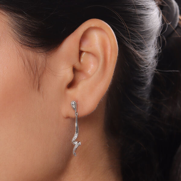 Diamant Ohrh&auml;nger in Silber image number 3