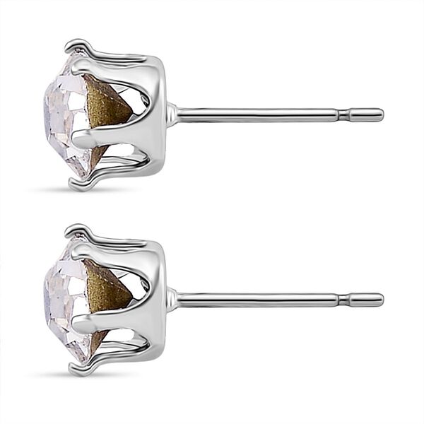 Weißer Kristall Schmuckset Nickelfreies Messing Silberfarben, Flexibles (Größe 17.00-18.00) image number 7