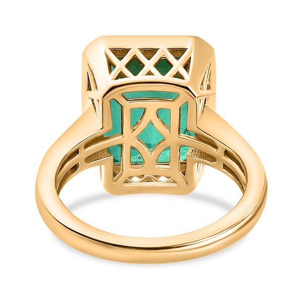 Smaragd Triplett Quarz Ring - 7,10 ct. image number 6