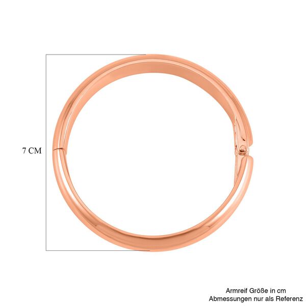 Rosefarbener Armreif, ca. 18.5 cm, ca. 65,00g image number 6