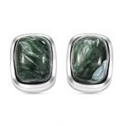 Sibirische Seraphinite Ohrringe, 925 Silber platiniert ca. 6.64 ct