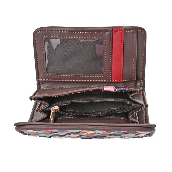 Chaos by Elsie - Echtleder Patchwork Geldbörse, Patchwork image number 6