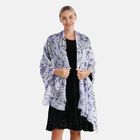  LA MAREY signature 100% silk scarf110*195cmweight:40gcolor:purple based with floral patternsMaterial:100% Mulberry silk