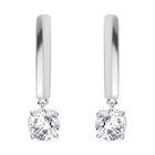 J Francis gefertigt mit SWAROVSKI Zirkonia Ohrringe 925 Silber Standard 1.95 ct