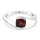 Roter Granat Bypass Ring 925 Silber  ca. 1,15 ct image number 0