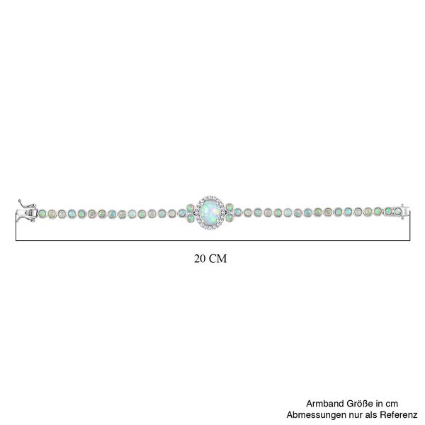 D'Joy AA Nat&uuml;rlicher, &auml;thiopischer Welo Opal Armband ca. 19 cm 925 Silber rhodiniert ca. 8.41 ct image number 5