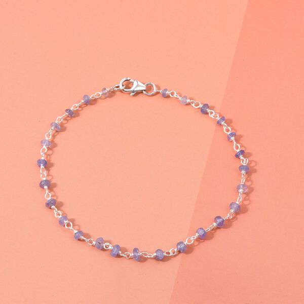 Tansanit Armband ca. 19 cm 925 Silber ca. 6,00 ct. image number 1