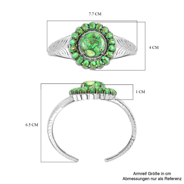 Grüner Türkis-Armreif, 19 cm - 42,01 ct. image number 6