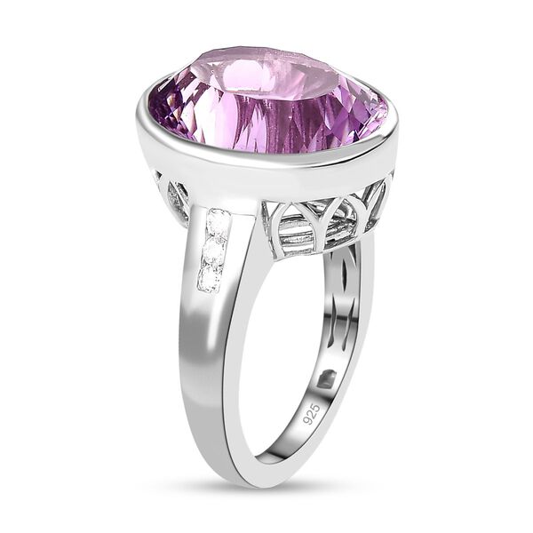 Afrikanischer Amethyst und Zirkon-Ring -9,07 ct. image number 5