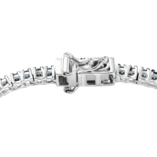 Blauer Diamant Ring und 19cm Armband image number 8