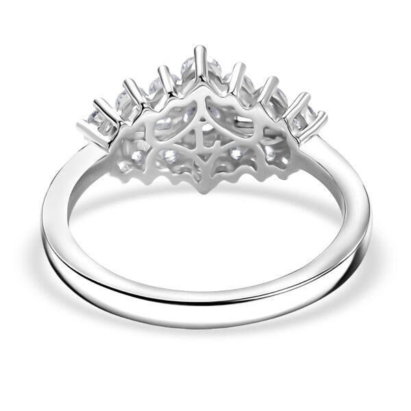 LUXURIANT DIAMOND - Lab Grown Diamant SI-GH SGL zertifiziert Ring 925 Silber rhodiniert (Gr&ouml;&szlig;e 17.00) ca. 1.00 ct image number 6