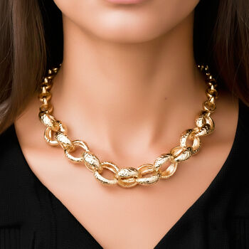 Gelb Halskette ca. 50 cm + 5 cm Extender, ca. 77,50g