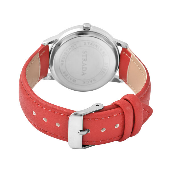 Strada - Uhr mit Sternenstaub Effekt, wasserdicht, Rot image number 5