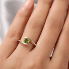 Peridot Bypass Ring 925 Silber  ca. 0,95 ct image number 2