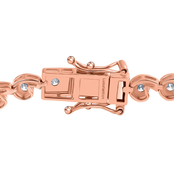 LUXURIANT DIAMOND- SI Labor Diamant 19cm Armband, 925 Silber 750 Ros&eacute;gold Vermeil - 2,51 ct. image number 4