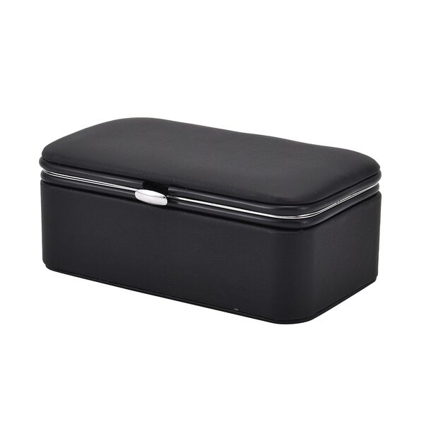 Schmuck-Organizer mit Anlaufschutz Futterung, 12x7,5x5 cm, Schwarz image number 2