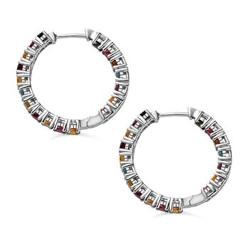 Multi-Turmalin Inside Out Creolen - 3,96 ct.