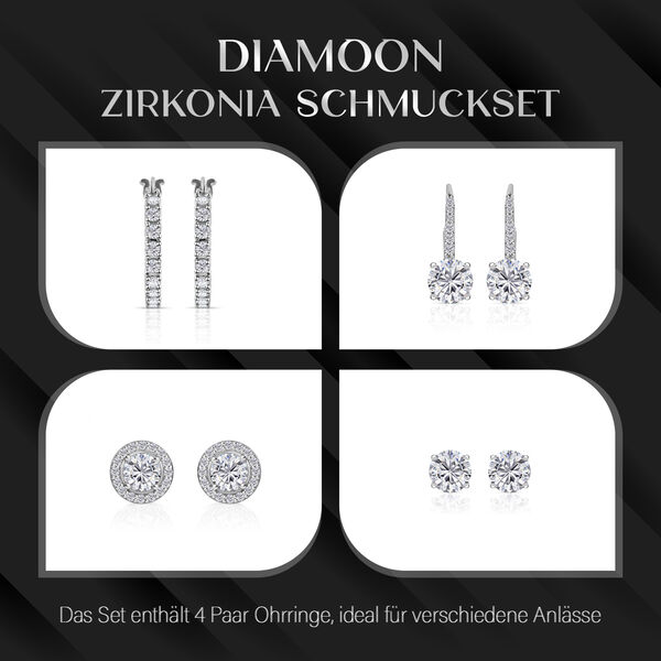 Luxus Zirkonia Ohrringe Set - 10,97 ct. image number 9