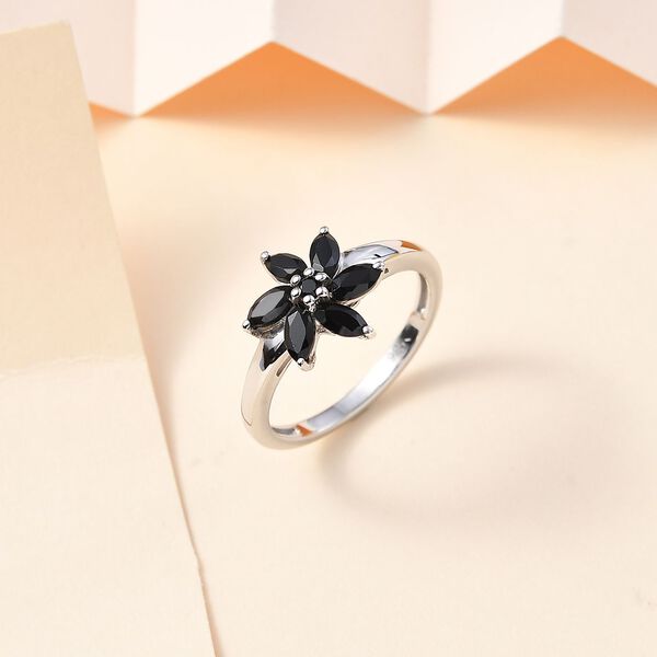 Schwarzer Spinell-Ring  - 1,24 ct. image number 2