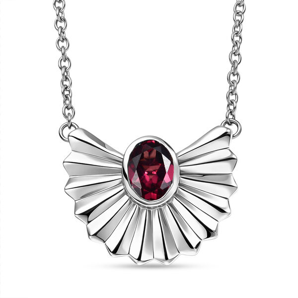 EVER TRUE Orissa Rose Granat Halskette ca. 50 cm Nickelfreies Messing ca. 1,01 ct.