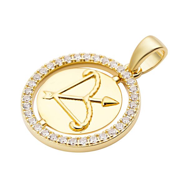 Weißer Zirkon Schütze-Anhänger - 0,63 ct. image number 3