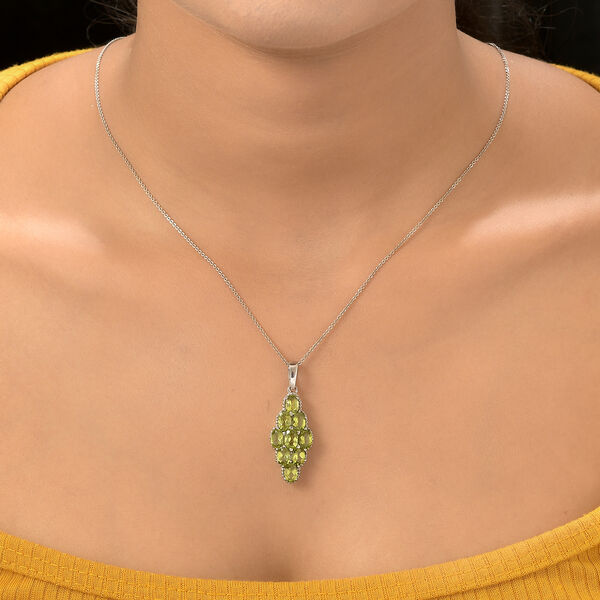 Peridot Anhänger Edelstahl ca. 4,58 ct image number 3
