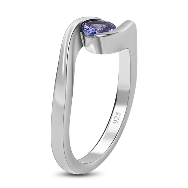 Tansanit Solit&auml;r Bypass Ring - 0,64 ct. image number 5