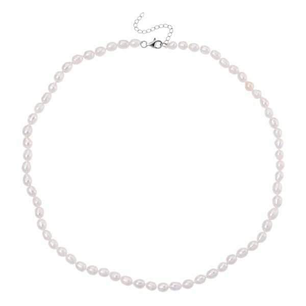 D'Joy AA Wei&szlig;e S&uuml;&szlig;wasser Perle (6-7 mm) Schmuckset 925 Silber rhodiniert image number 5