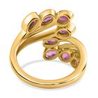 Ilakaka Rosa Saphir (Fissure gefüllt) Ring, 925 Silber vergoldet (Größe 21.00) ca. 3.11 ct image number 5