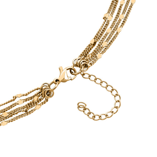 Nickelfreies Messing Halskette ca. 50 cm + 3.5 cm Extender, Gelb Vergoldet, ca. 12,50g image number 4