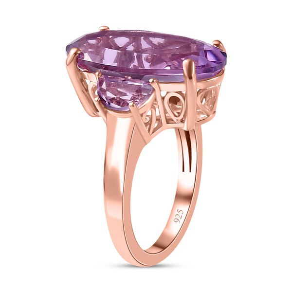 Bold Rose de France Amethyst Ring image number 5