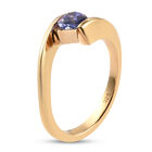 Tansanit Bypass Ring 925 Silber 585 Vergoldet image number 4