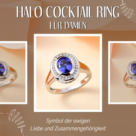 RHAPSODY AAAA Tansanit und VA EF Diamant Ring in 950 Platin - 2,26 ct.