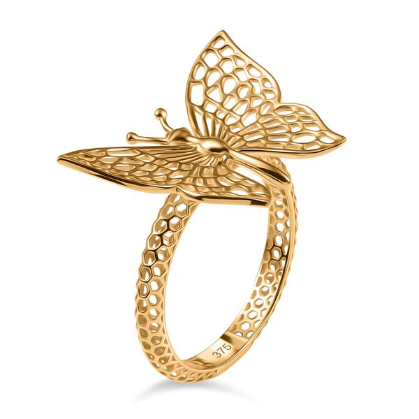 Schmetterlingsring in 317 Gold image number 4